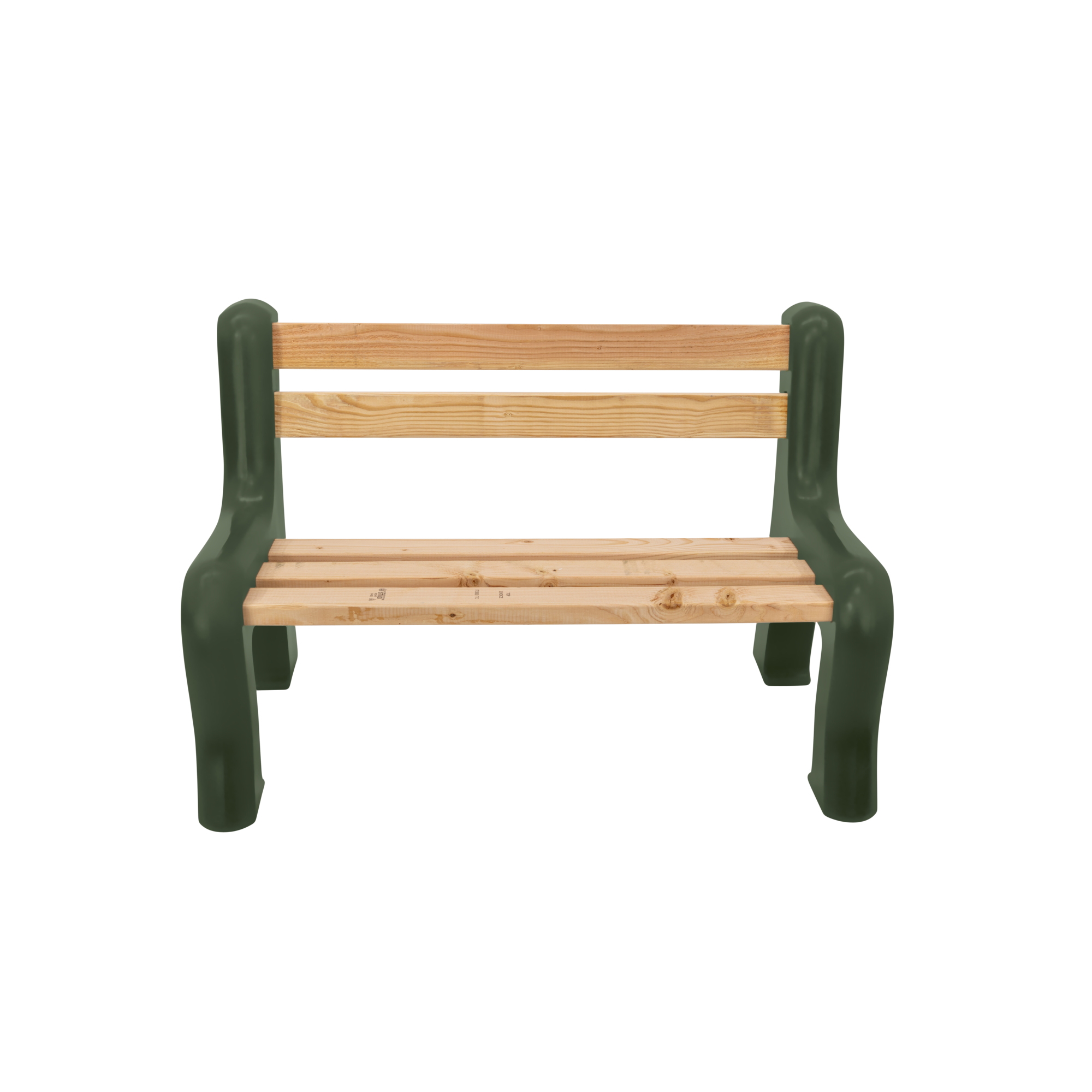 Good Ideas Bench Ends — Make Your Own Outdoor Bench, Heavy-Duty Plastic, Green, Model# BENCHEND-GRN